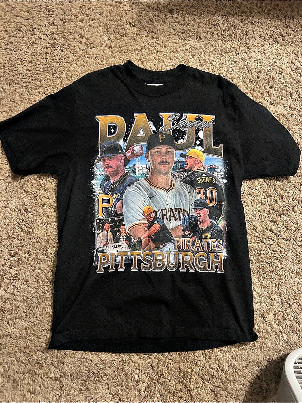Pittsburgh Pirates Paul Skenes Graphic Tee Black